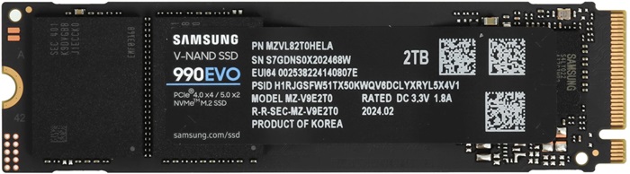 SSD-накопитель M.2 NVMe 2Тб Samsung 990