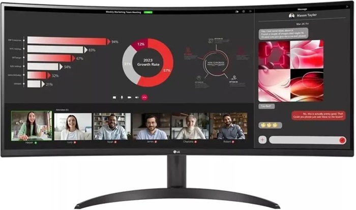 Монитор 34" LG UltraWide 34WR50QK-B (34WR50QK-B.ARUZ);