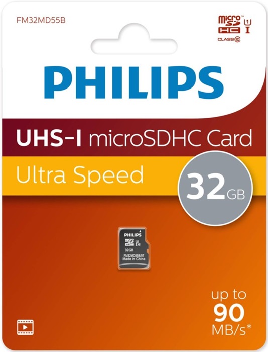 Карта памяти microSDHC 32 ГБ Philips