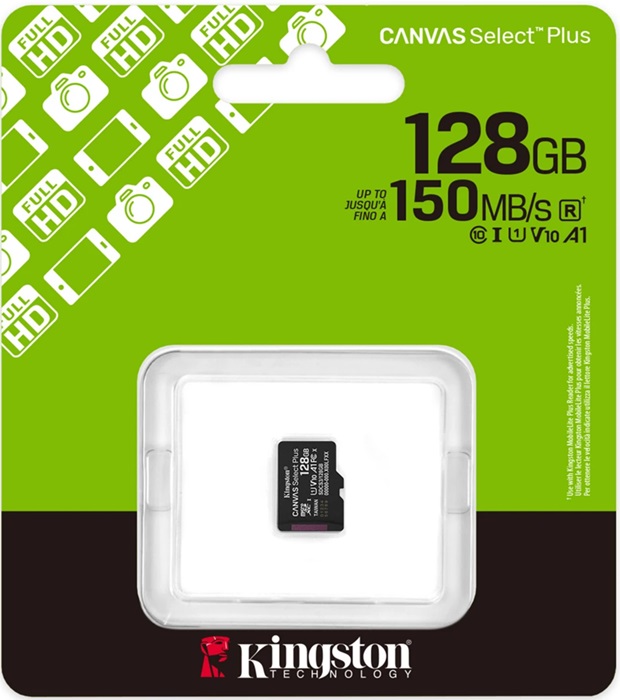Карта памяти microSDXC 128 ГБ Kingston