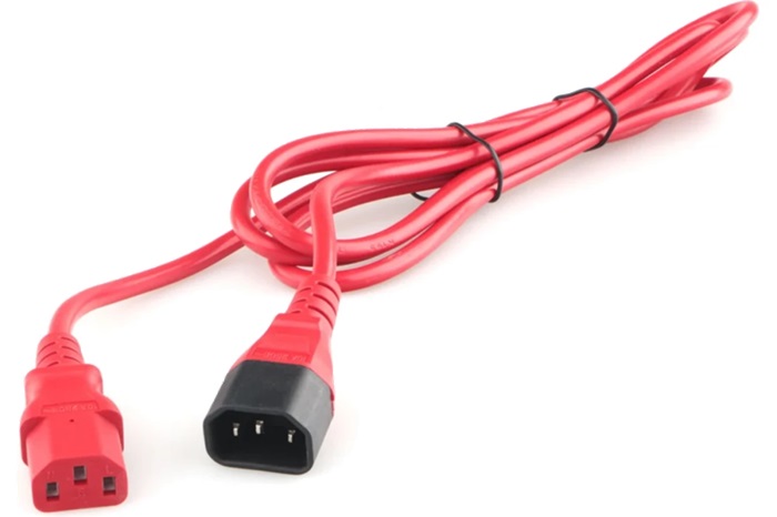 Кабель питания Cablexpert (PC-189-VDE-R-1.8M); C13-C14; 10А;