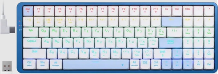 Клавиатура Redragon Eva Pro (72369); механическая;