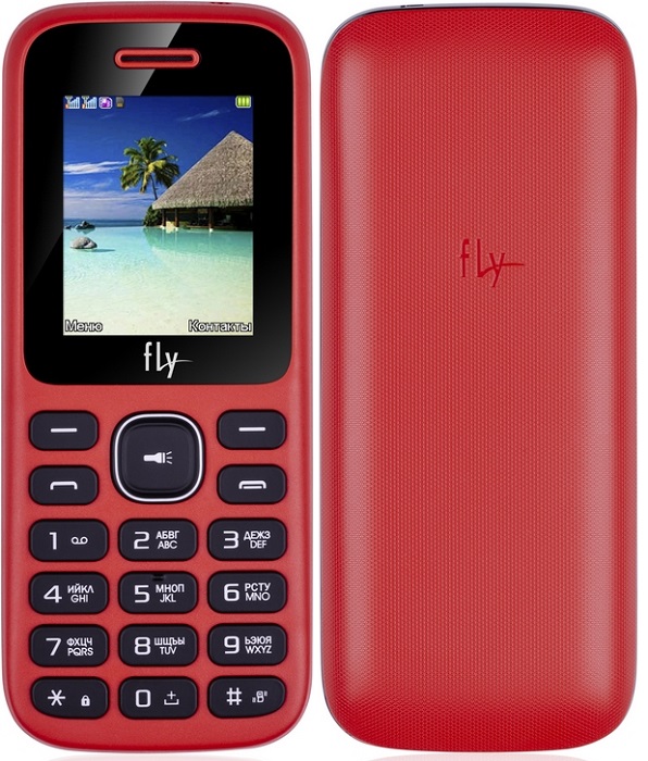 Мобильный телефон Fly FF188 Red; 1.77"(160х128);