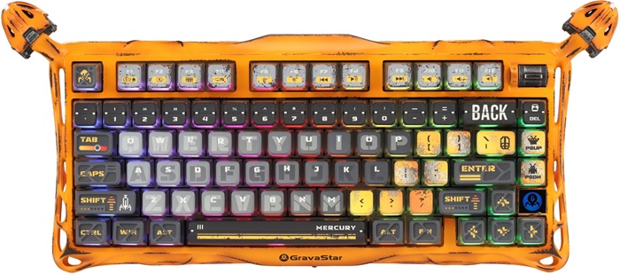 Клавиатура GravaStar Mercury K1 Pro Yellow
