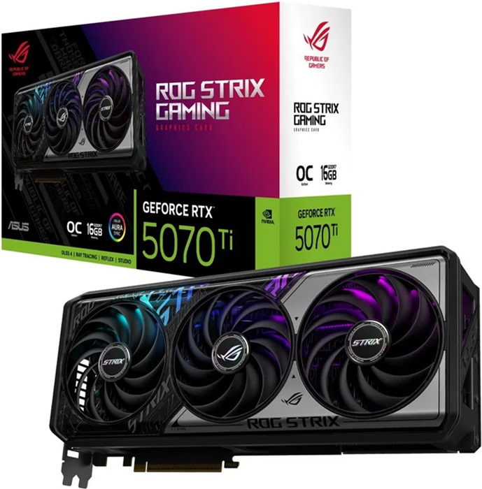 Видеокарта nVidia RTX 5070Ti Asus ROG-STRIX-RTX5070TI-O16G-GAMING