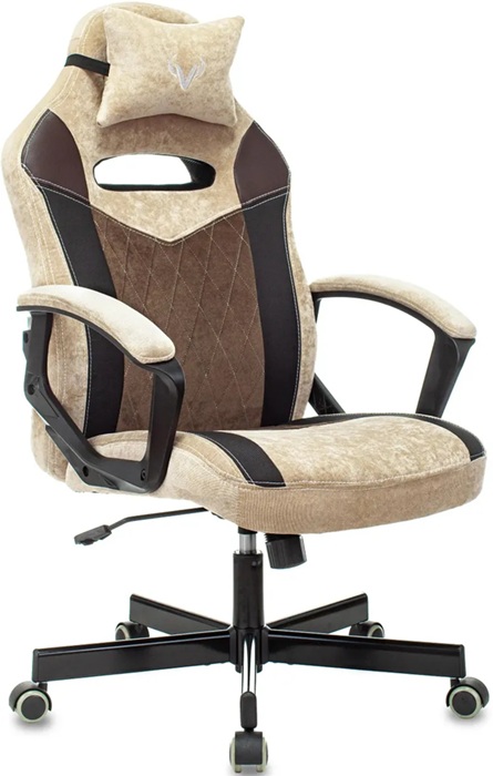 Кресло для геймеров Бюрократ VIKING-6/KNIGHT-BR; бежевый/коричневый