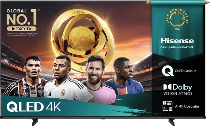 Телевизор 50" Hisense 50E7Q; QLED; 3840x2160;