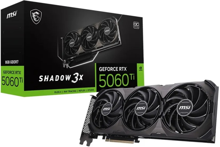 Видеокарта nVidia RTX 5060Ti MSI RTX