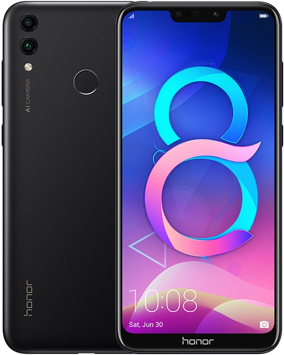 Смартфон Honor 8C 3/32Гб Black (BKK-L21);