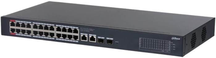 Коммутатор Dahua DH-CS4228-24GT-240; 26xRJ-45, 2xSFP; 10/100/1000