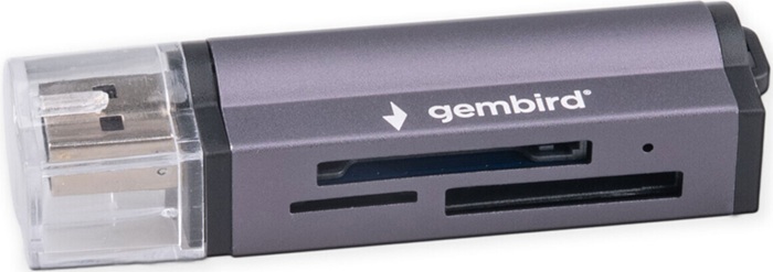 Карт-ридер USB 2.0 Gembird (FD2-MSD-5); microSD,SD,M2,MS;