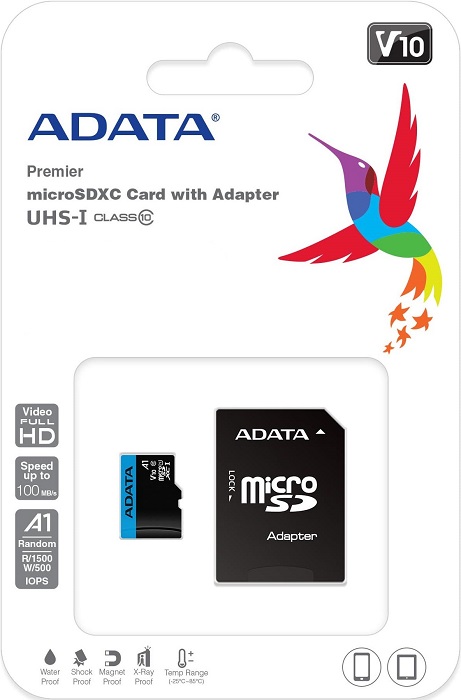Карта памяти microSDXC 256 ГБ A-Data
