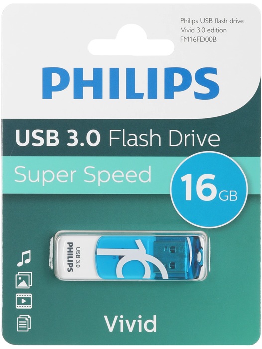 USB-флэш 16 ГБ Philips VIVID3.0 (FM16FD00B/97);