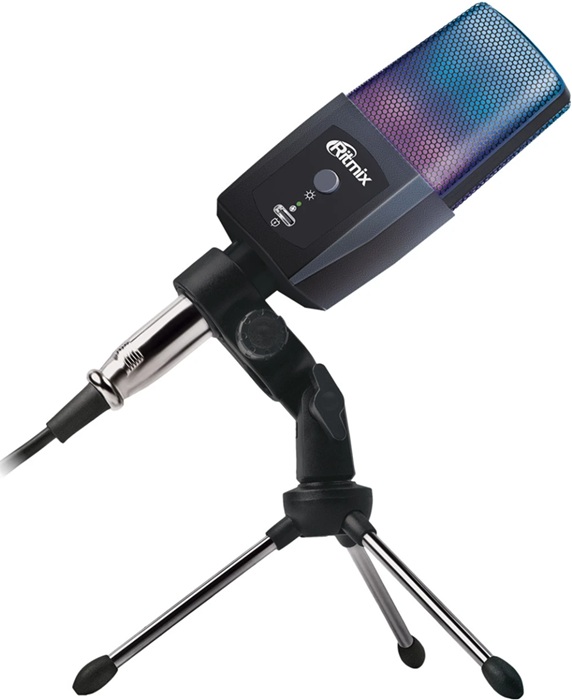 Микрофон Ritmix RDM-170 Black; 2.2 кОм;