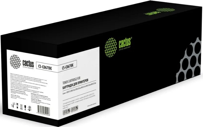 Картридж лазерный Cactus CS-C067BK; для Canon