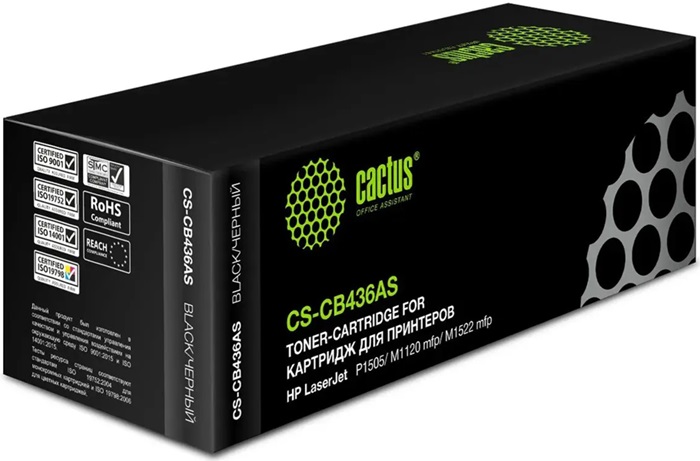 Картридж лазерный Cactus CS-CB436AS; для HP