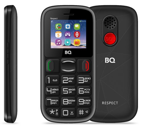 Мобильный телефон BQ Respect Black (BQ-1800);