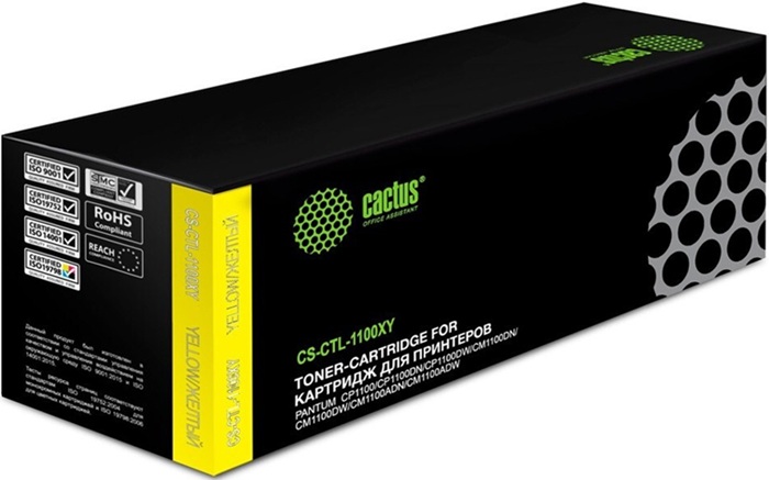 Картридж лазерный Cactus CS-CTL-1100XY; для Pantum