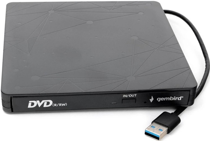 Привод внешний DVD-RW Gembird DVD-USB-03C; USB