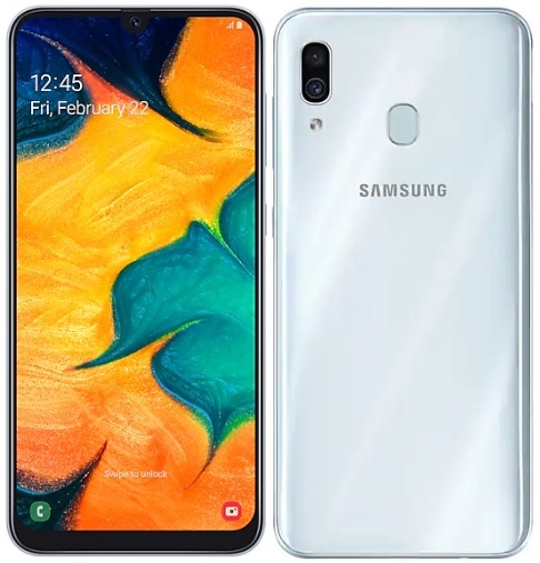 Смартфон Samsung Galaxy A30 3/32Гб White