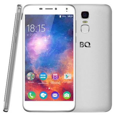 Смартфон BQ Mercury Silver (BQ-5520); 5.5"(1280x720);