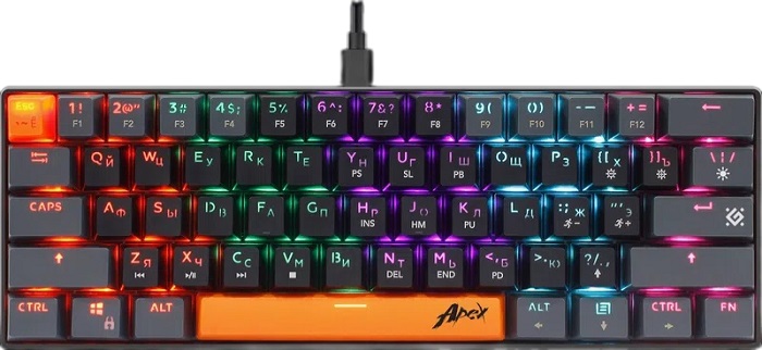 Клавиатура Defender Apex GK-002 (45003); механическая;