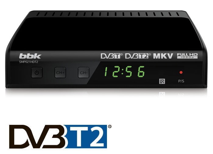 Цифровой ресивер DVB-T2 BBK (SMP021HDT2); HDMI,USB,RCA;