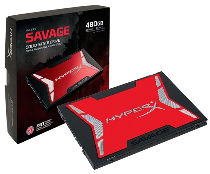 SSD-накопитель 2.5" 480Гб HyperX Savage (SHSS37A/480G);