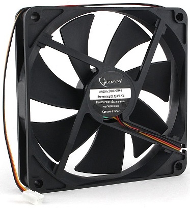 Вентилятор 140мм Gembird D14025SM-3; втулка; 1500