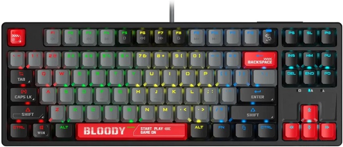 Клавиатура A4Tech Bloody S87 Energy Red;