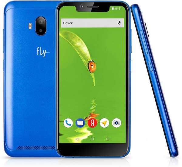 Смартфон Fly View Blue; 5.5"IPS(1132x540); MediaTek