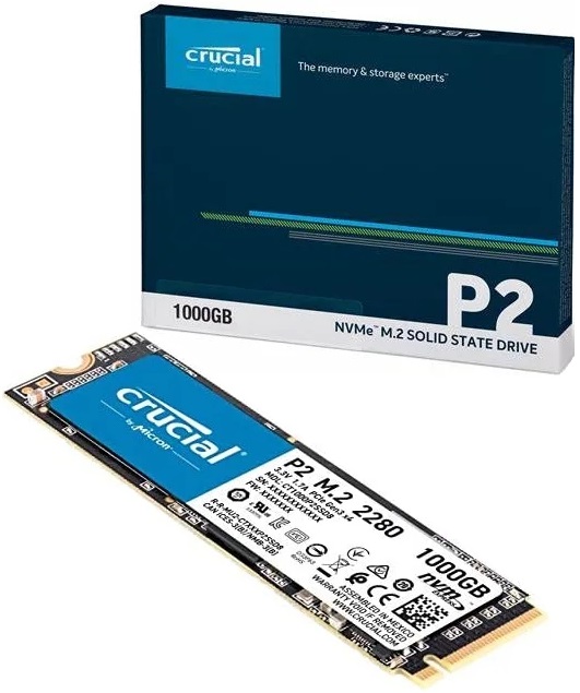 SSD-накопитель M.2 NVMe 1Тб Crucial P2