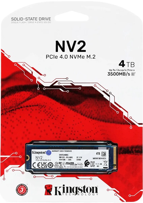 SSD-накопитель M.2 NVMe 4Тб Kingston NV2