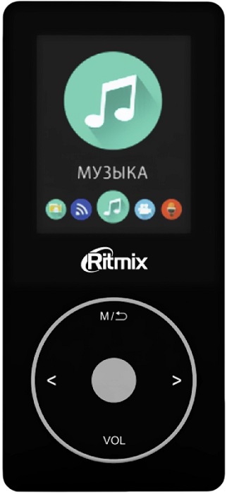 MP3-плеер Ritmix RF-4650 Black (RF-4650); 1,8"(128x160);