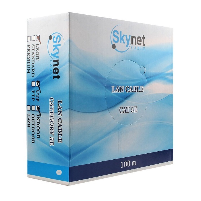 Витая пара SkyNet Light (CSL-UTP-4-CU/100); UTP