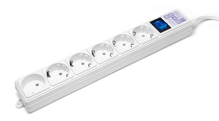 Сетевой фильтр 1.9 м PowerCube (SPG(5+1)-16B-1,9M);