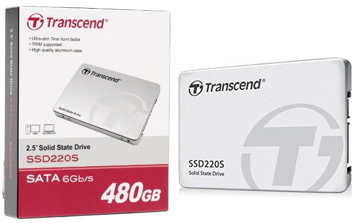 SSD-накопитель 2.5" 480Гб Transcend 220S (TS480GSSD220S);
