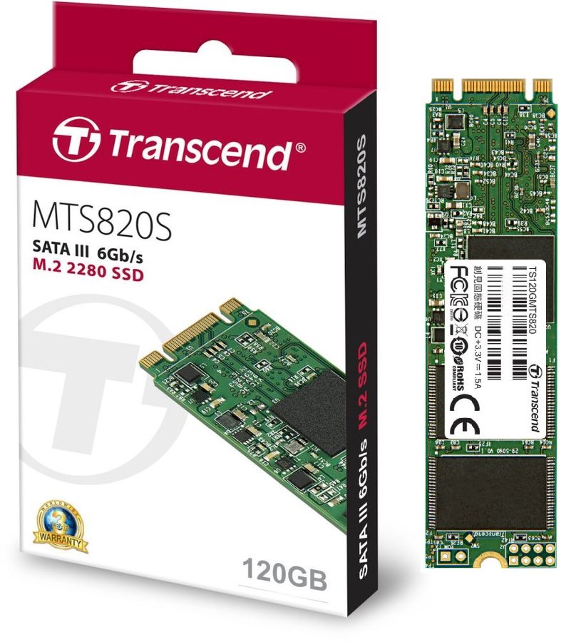 SSD-накопитель M.2 120Гб Transcend MTS820 (TS120GMTS820S);