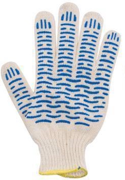 Перчатки рабочие Rexant Волна (09-0214); ХБ/ПВХ;