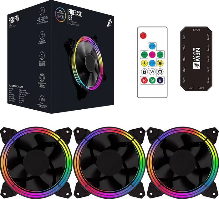 Вентилятор 120мм (набор 3 шт.+ контроллер+