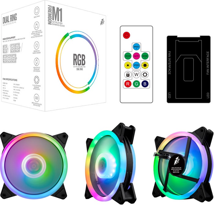 Вентилятор 120мм (набор 3 шт.+ контроллер+