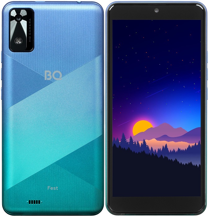 Смартфон BQ Fest 2/16Гб Green+Blue (BQ-5565L);