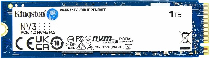 SSD-накопитель M.2 NVMe 1Тб Kingston SNV3S/1000G;