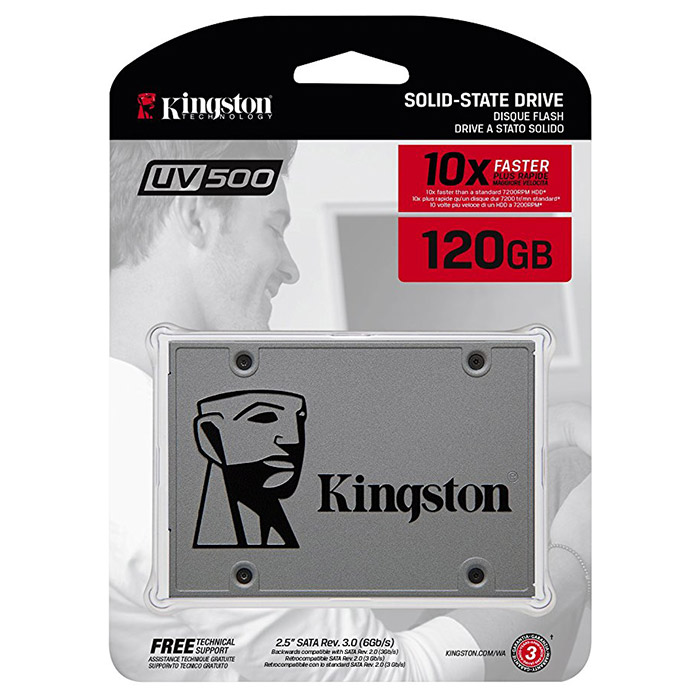 SSD-накопитель 2.5" 120Гб Kingston UV500 (SUV500/120G);