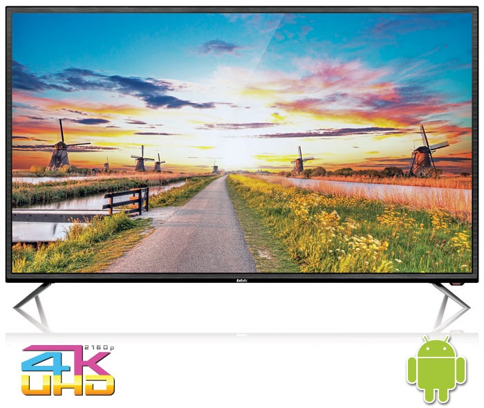 Телевизор 55" BBK 55LEX-6027/UTS2C; Direct LED;