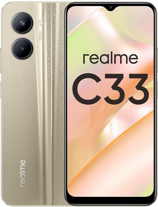 Смартфон Realme C33 2023 4/128Гб Sandy