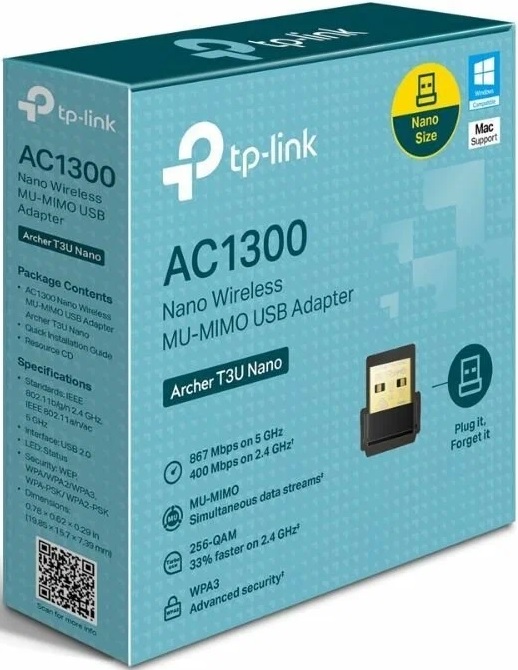 Адаптер WiFi USB TP-Link Archer T3U