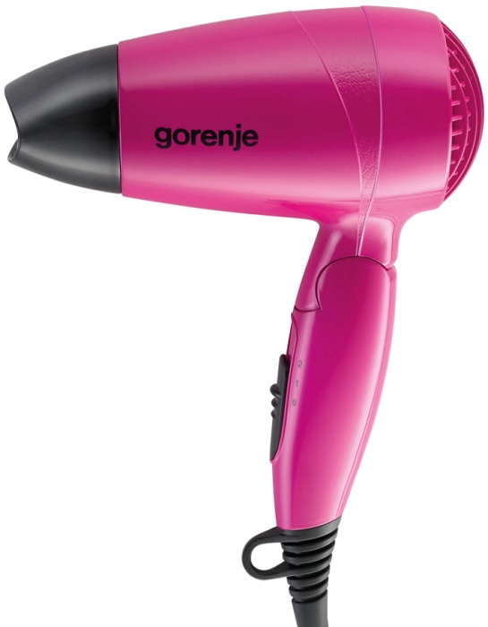 Фен Gorenje HD122B; складной; 1200 Вт;