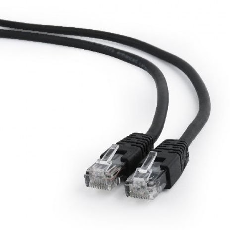 Патч-корд Cablexpert (PP6U-1M/BK); RJ-45; UTP 6;