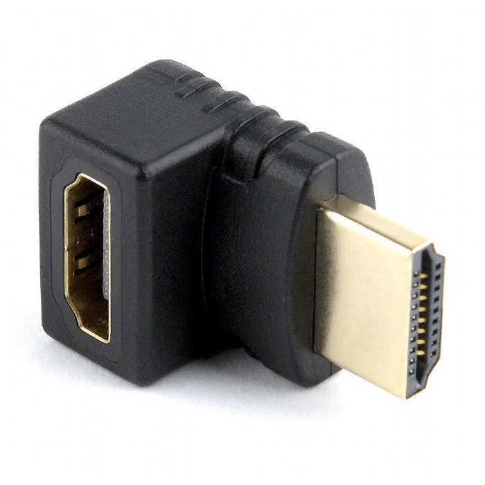 Переходник HDMI-HDMI Cablexpert (A-HDMI90-FML); 19F/19M; чёрный;